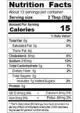 HUYSWD5_HuyFong_SrirachaMediumSalsa_15_5oz_Nutrition