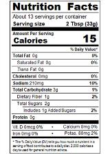 HUYSWE5_HuyFong_SrirachaHotSalsa_15_5oz_Nutrition