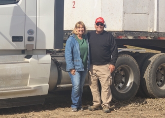 Image of Red Gold tomato growers Middlesworth family from Marion Indiana Danny Middlesworth in farm shop