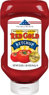 Premium Tomato Ketchup 20 oz Sqeeze Bottle, Red Gold