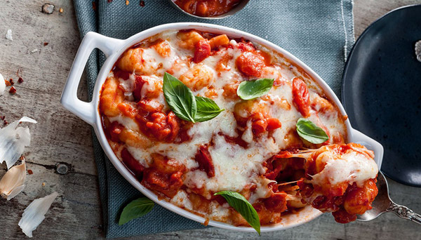 Baked Gnocchi with Cream Pomodoro Sauce