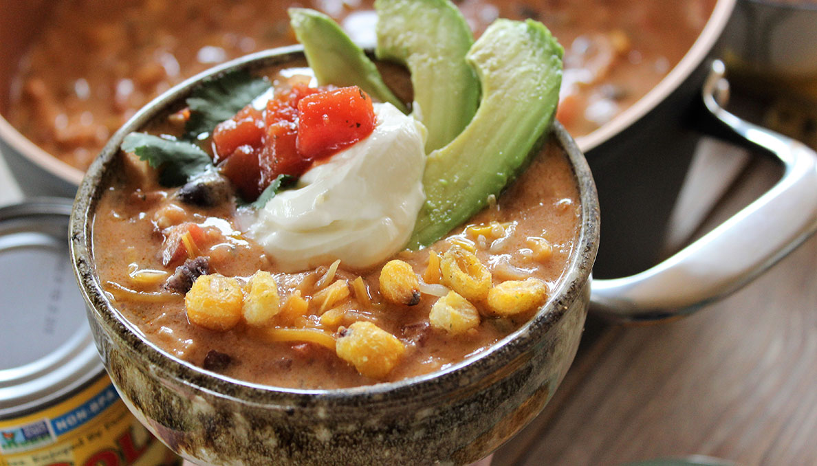 Cheesy Enchilada Soup