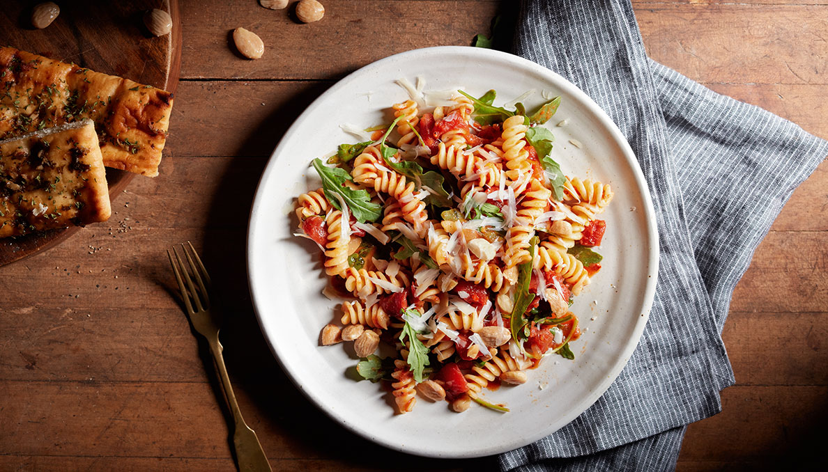 Fusilli Pasta with Herbed Tomatoes