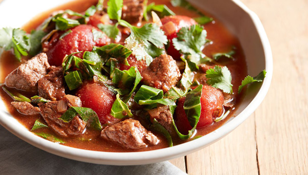 Texas Style Chili with Collard