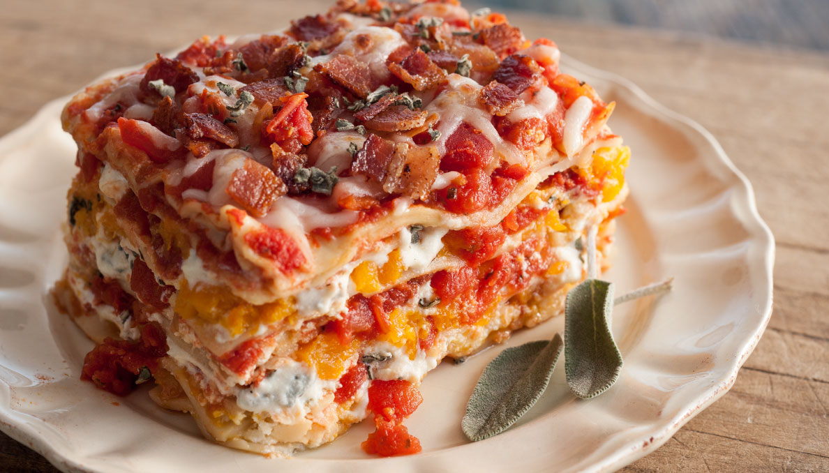 Roasted Butternut Squash Lasagna