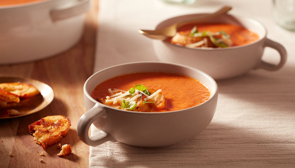 Creamy Red Pepper and Tomato Blender Soup - Whispered Inspirations