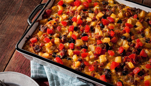 Southwest Breakfast Casserole overhead