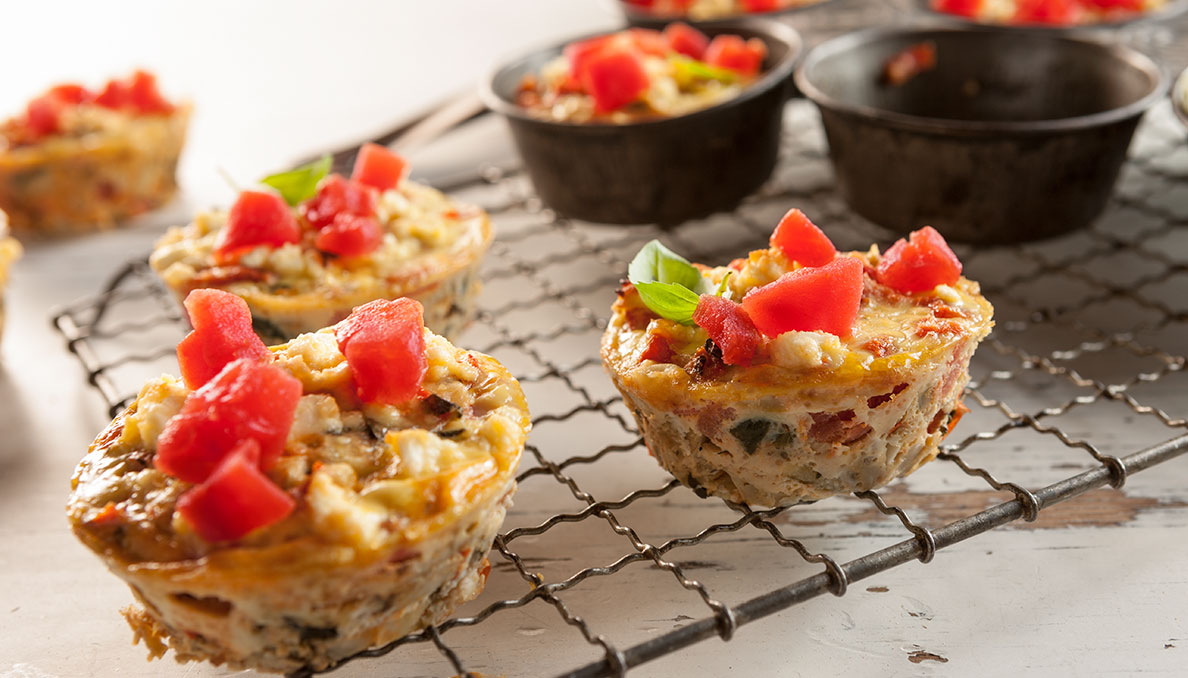 Spinach and artichoke egg cups