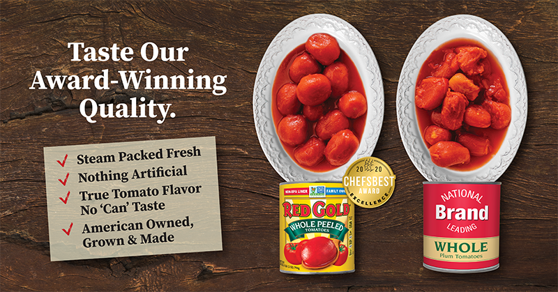 Red Gold Quality comparison with Chefs Best Award for Best Tasting Tomatoes