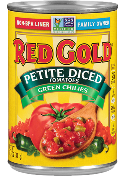 Image of Petite Diced Tomatoes with Green Chilies 14.5 oz