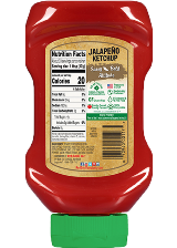 Mama Selita's Red Gold Jalapeno Tomato Ketchup, Gluten Free, No Drip Easy  Squeeze 20 Ounce Bottles, 3-Pack