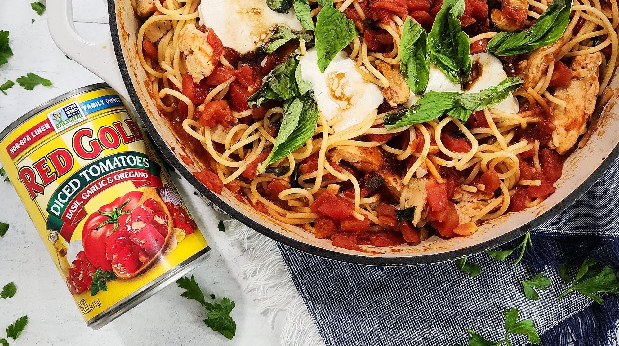 Easy Chicken Caprese Pasta