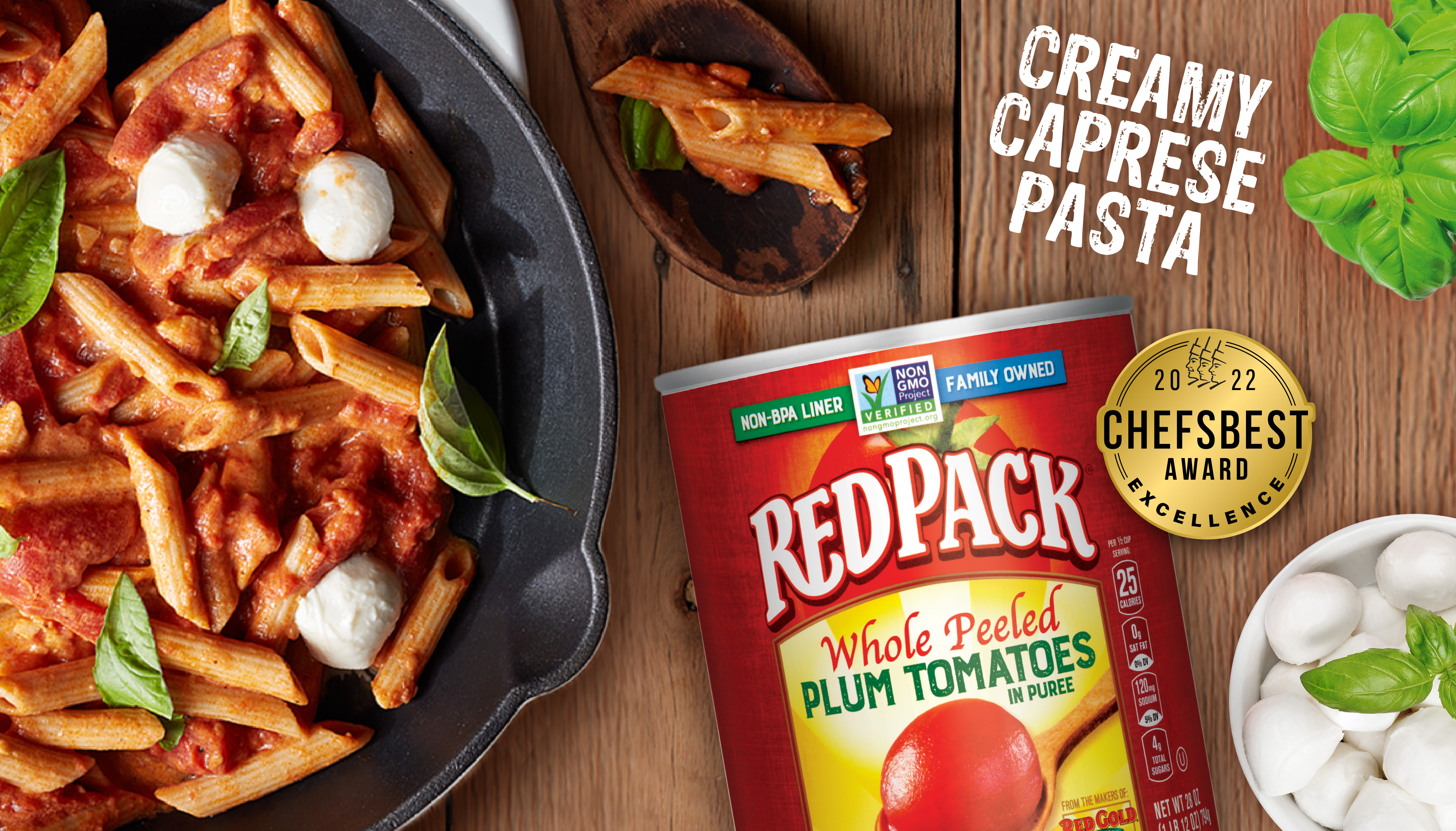 Image of Creamy Caprese Pasta